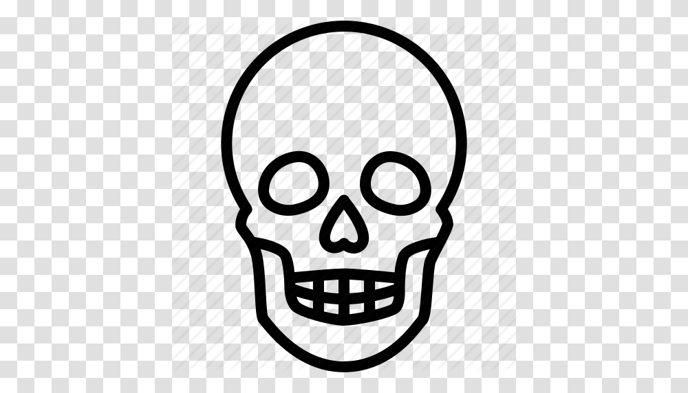 Death Halloween Horror Pirate Skeleton Skull Icon, Head, Stencil, Mask, Face Transparent Png