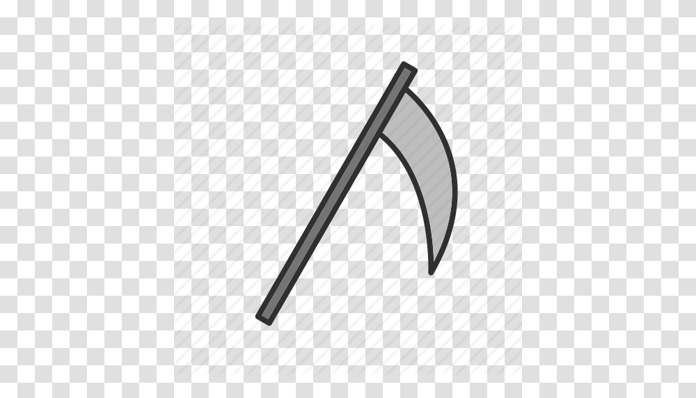 Death Halloween Scythe Tool Icon, Axe, Piano, Leisure Activities, Musical Instrument Transparent Png