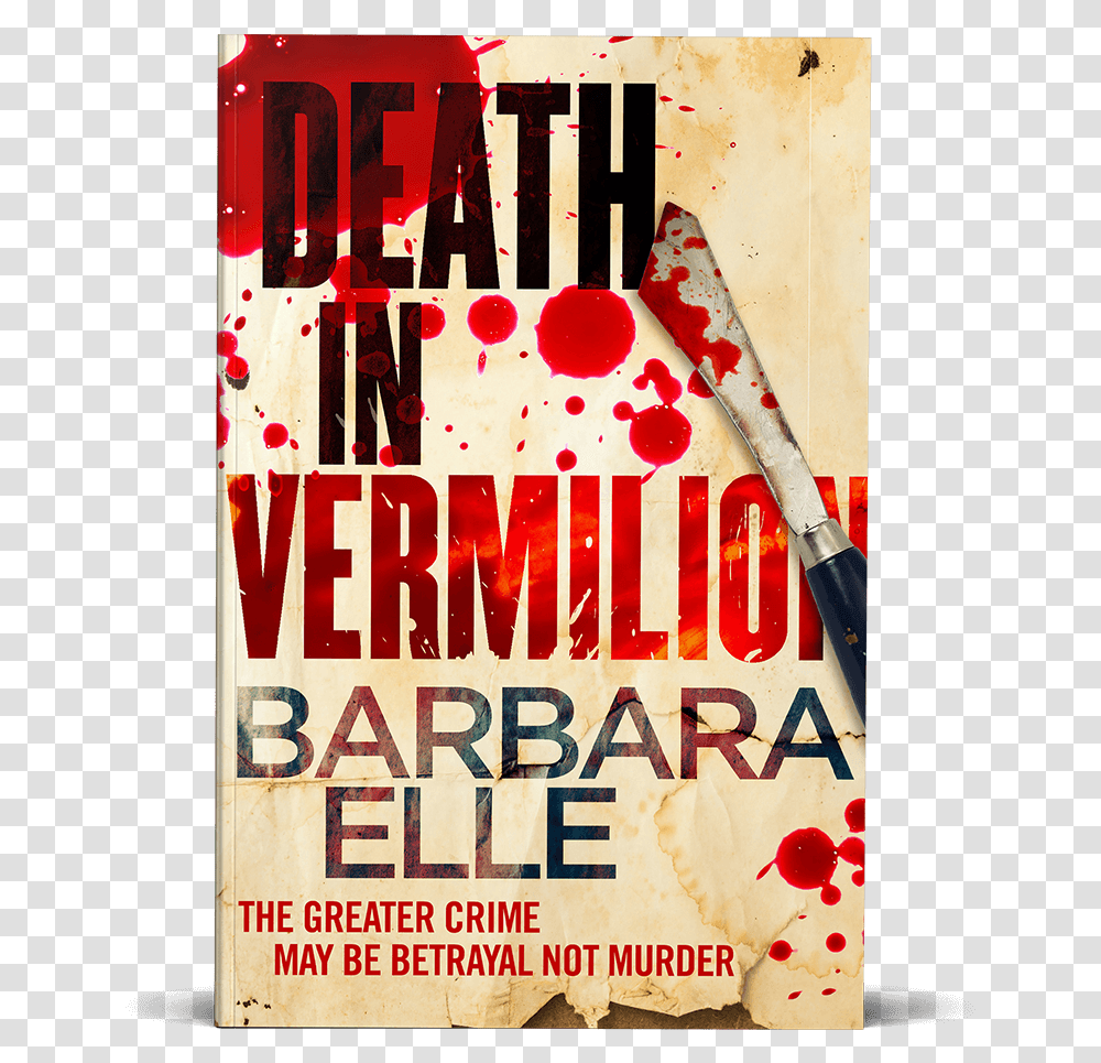 Death In Vermilion Barbara Elle Poster, Advertisement, Flyer, Paper, Brochure Transparent Png