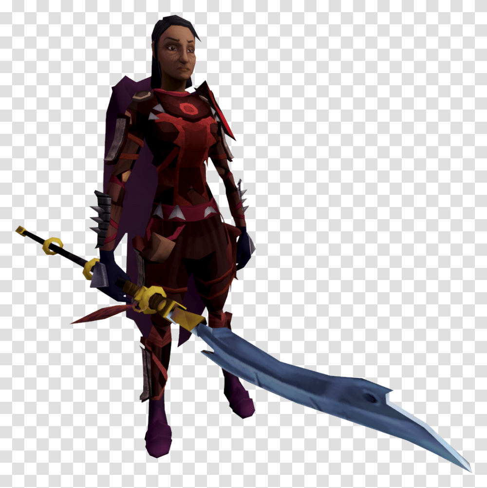 Death Lotus Glaive, Person, Human, Knight, Weapon Transparent Png