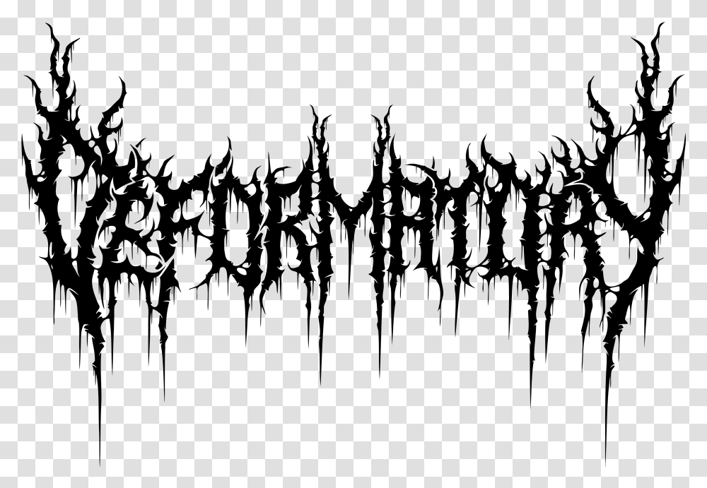 Death Metal Extreme Metal Logo, Gray, World Of Warcraft Transparent Png