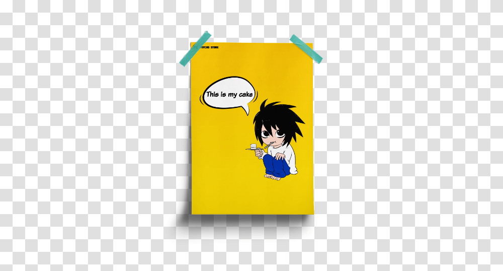 Death Note Anime Posters India This Is My Cake, Manga, Comics, Book, Person Transparent Png