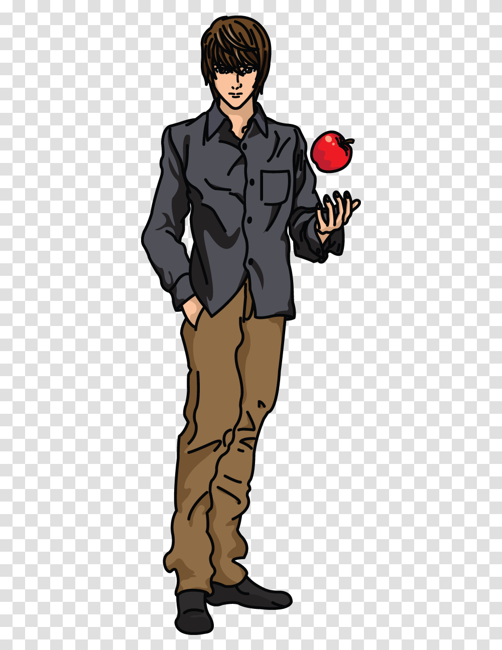 Death Note Kira, Pants, Person, Sleeve Transparent Png