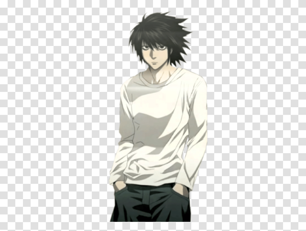 Death Note L Death Note L De Death Note 244531 Phone L Death Note, Sleeve, Clothing, Apparel, Long Sleeve Transparent Png