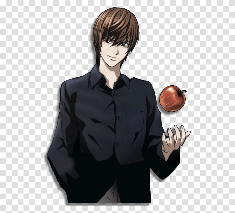 Death Note Light Death Note, Person, Human, Sleeve Transparent Png
