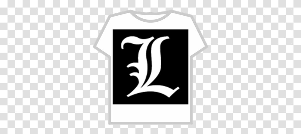 Death Note Logo Roblox Black T Shirt, Text, Number, Symbol, Clothing Transparent Png