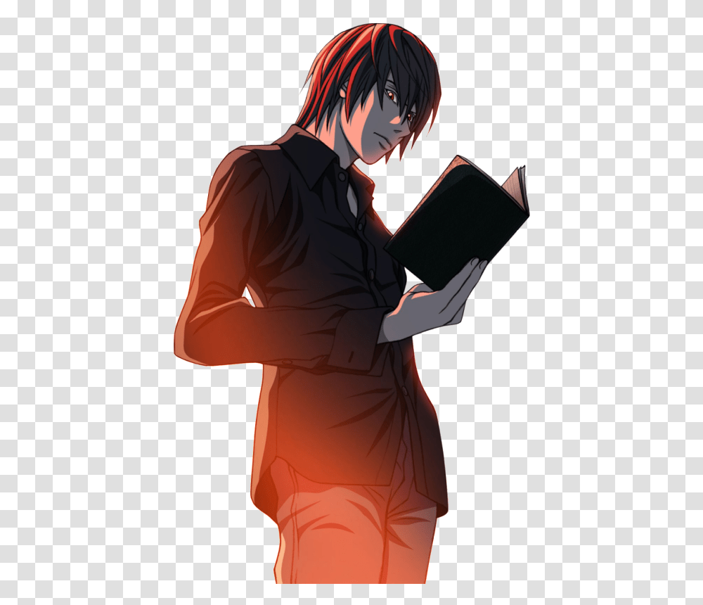 Death Note Poster L Vs Light Light Yagami, Person, Human, Clothing, Reading Transparent Png
