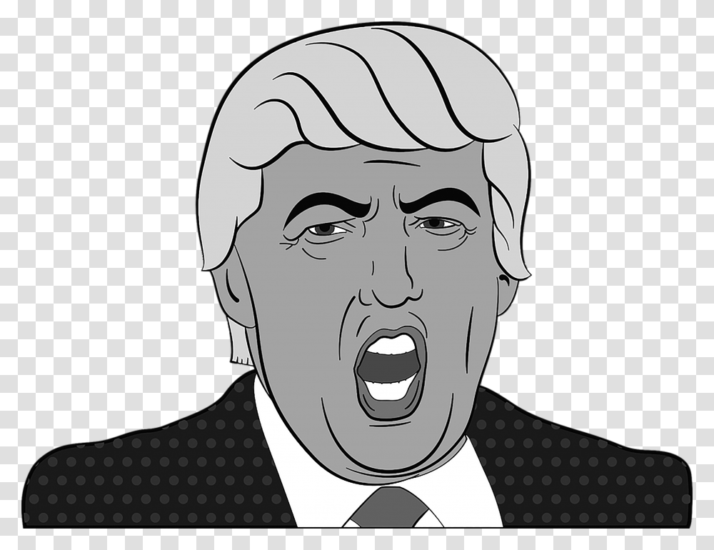 Death Penalty Drug Dealer Download Donald Trump Cartoon Face, Head, Person, Mouth, Teeth Transparent Png