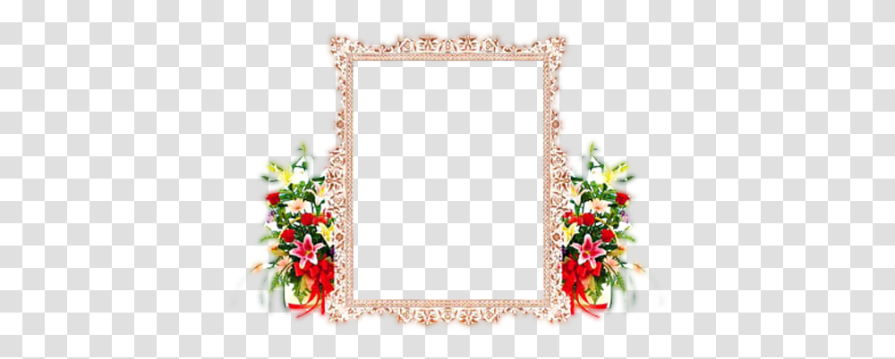 Death Photo Frame Obituary Remembrance Flower Death Frame, Plant, Mirror, Pattern, Blossom Transparent Png