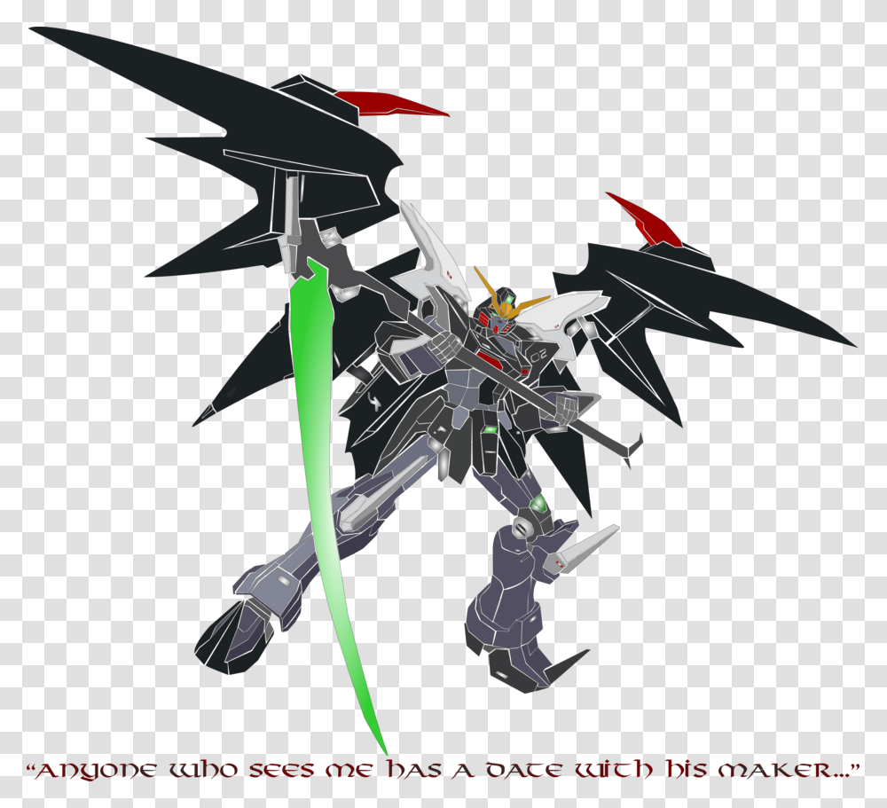 Death Scythe Gundam Deathscythe Hell, Dragon, Knight Transparent Png