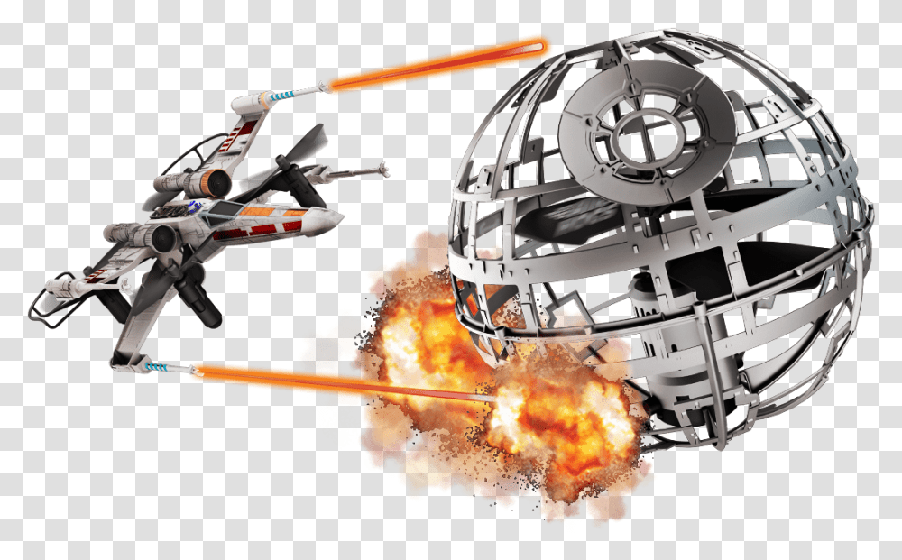 Death Star Air Hog Drone, Spaceship, Aircraft, Vehicle, Transportation Transparent Png