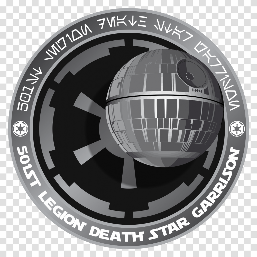 Death Star Garrison Star Wars Imperial Patch, Sphere, Logo, Symbol, Emblem Transparent Png