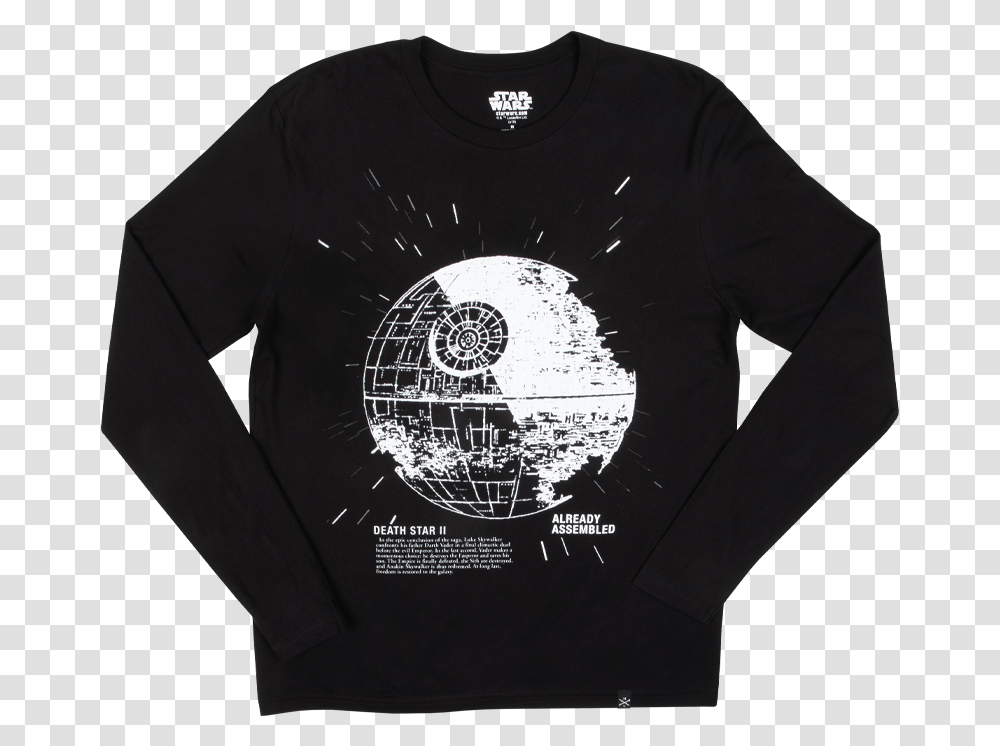 Death Star Vintage Toy Long Sleeve Long Sleeve, Clothing, Apparel, Sweatshirt, Sweater Transparent Png