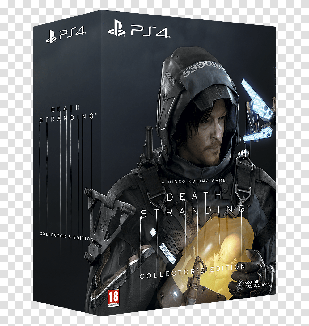 Death Stranding Collector's Edition, Helmet, Person, Leisure Activities Transparent Png