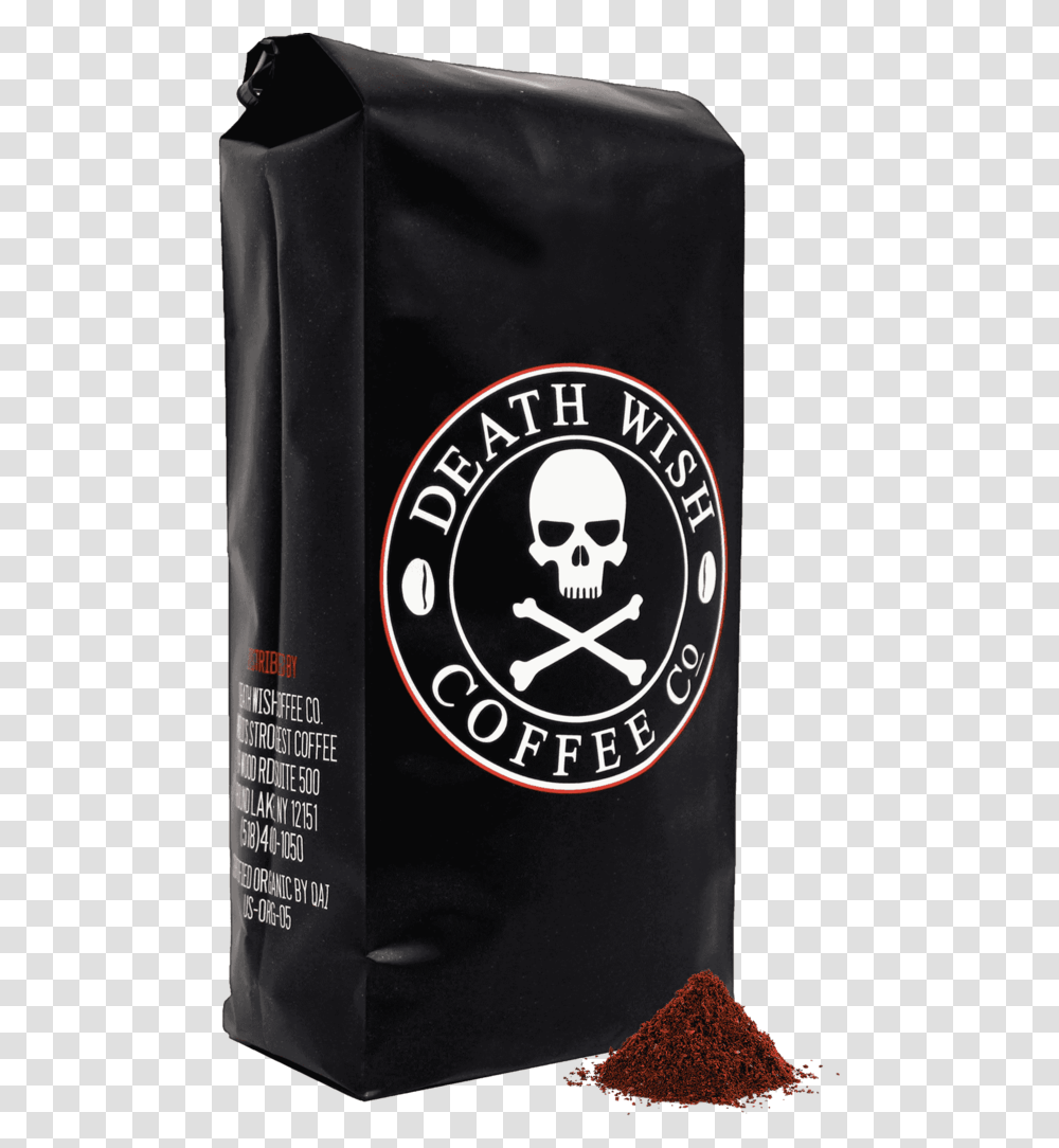 Death Wish Coffee High Caffeine Coffee, Label, Beverage, Drink Transparent Png