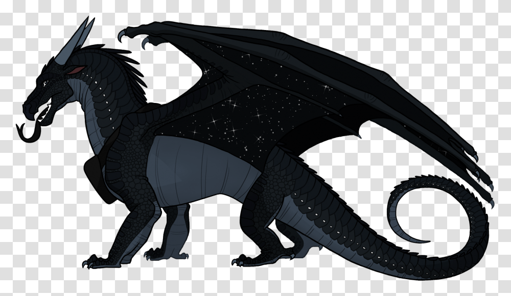 Deathbringertemplate Nightwing Wings Of Fire, Dragon, Horse, Mammal, Animal Transparent Png