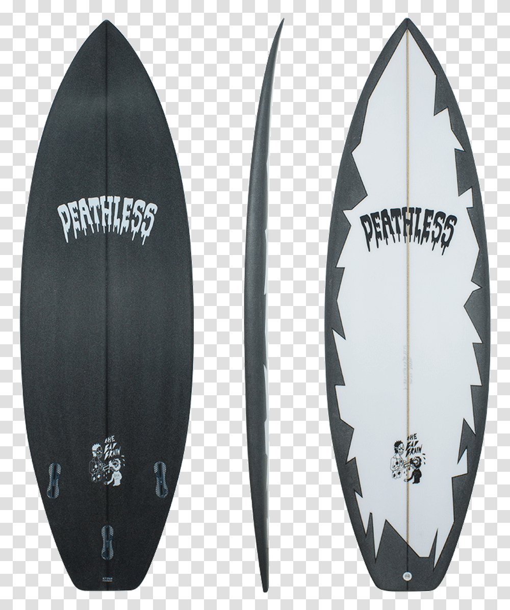 Deathless The Bad Brain Shattered Black Surfboard, Sea, Outdoors, Water, Nature Transparent Png