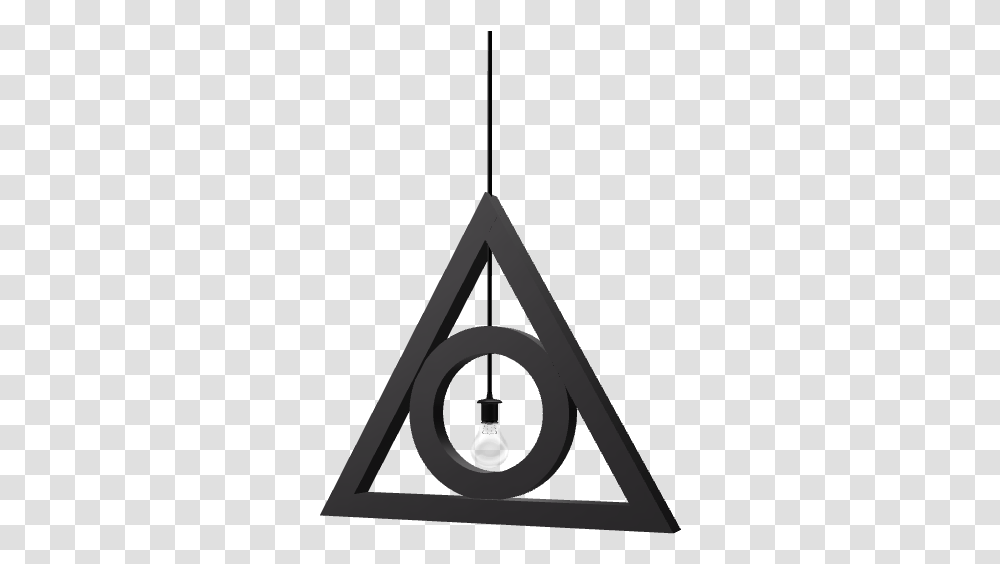 Deathly Hallows Lamp Sign, Triangle, Light Transparent Png