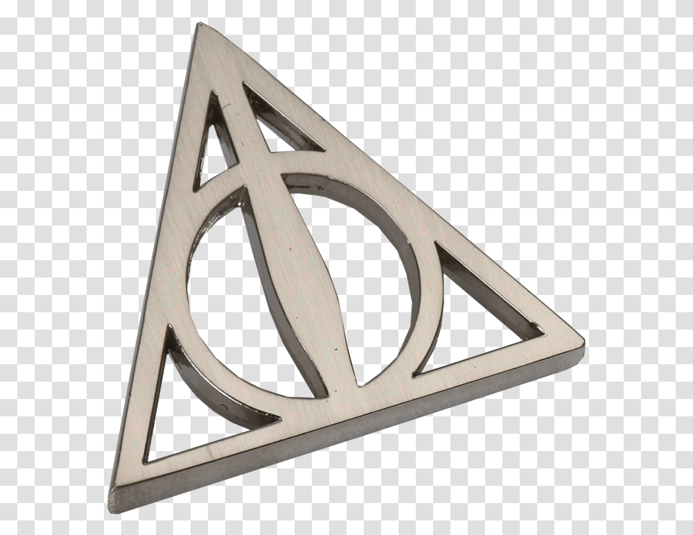 Deathly Hallows Pin Badge, Triangle, Star Symbol, Arrowhead Transparent Png