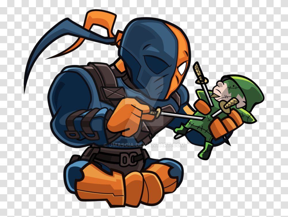 Deathstroke Cartoon Drawing Animated Deathstroke, Helmet, Clothing, Apparel, Ninja Transparent Png