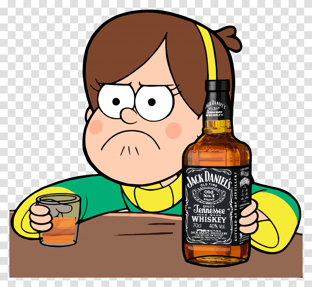 Debate Clipart Gravity Falls Mabel Jack Daniels, Liquor, Alcohol, Beverage, Drink Transparent Png