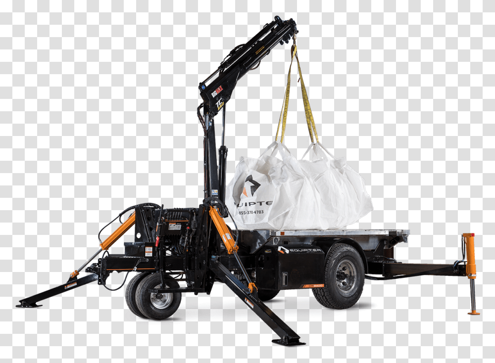 Debris Bags, Vehicle, Transportation, Construction Crane, Machine Transparent Png