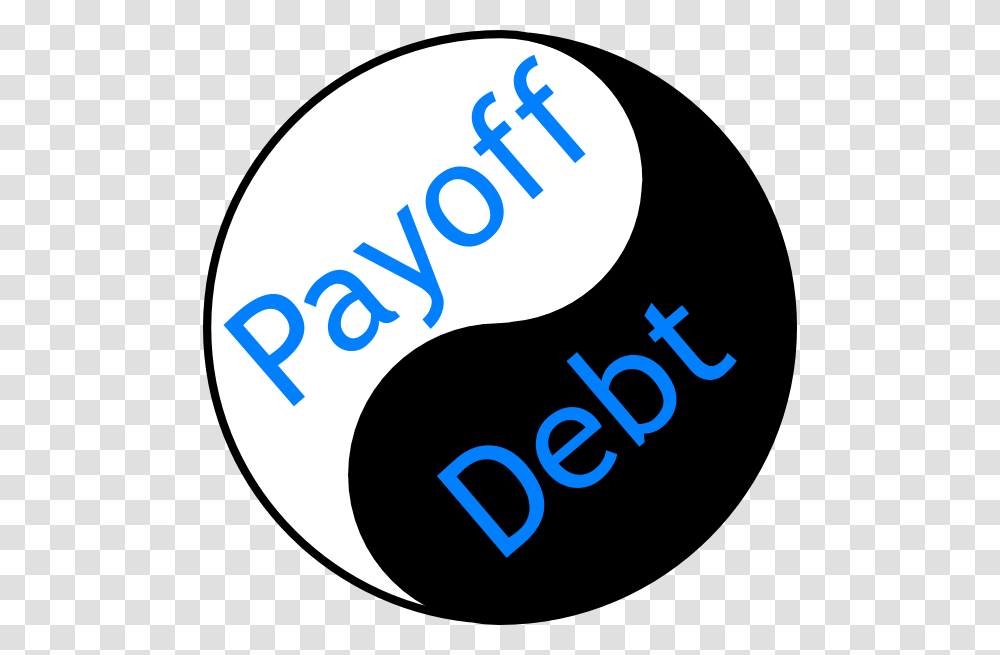 Debt Payoff Ying Yang Clip Art, Label, Logo Transparent Png