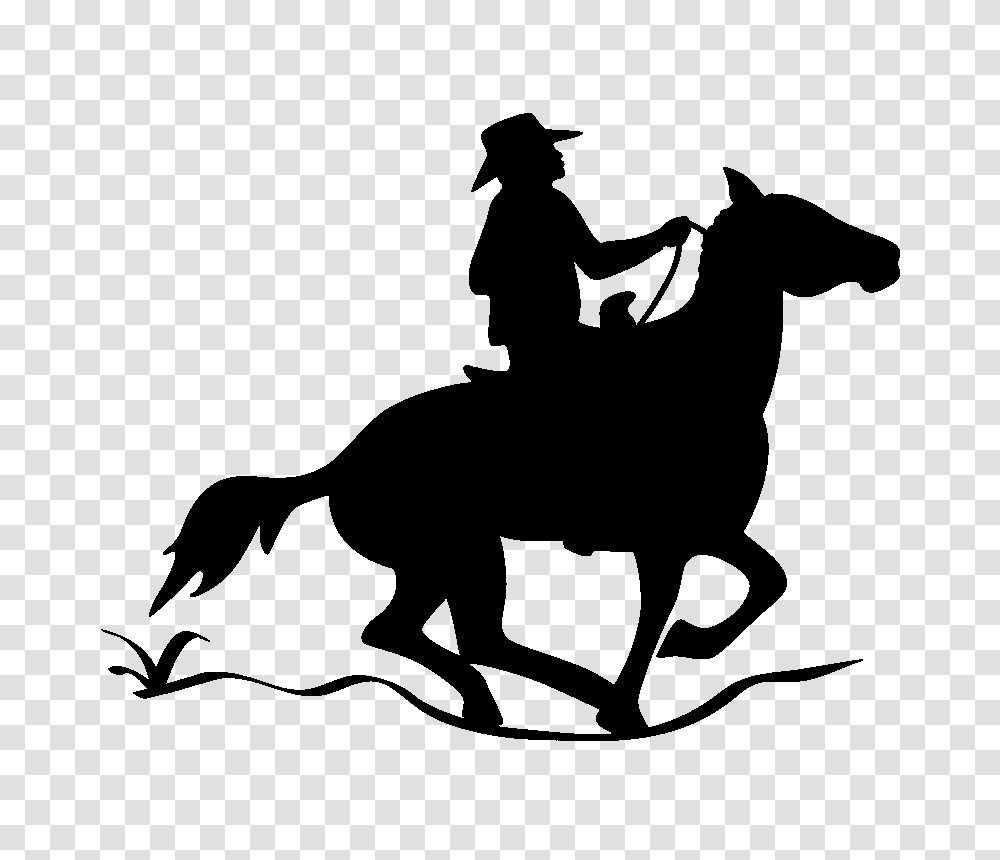 Decal Cowboy Rider Xml, Silhouette, Stencil, Person, Human Transparent Png