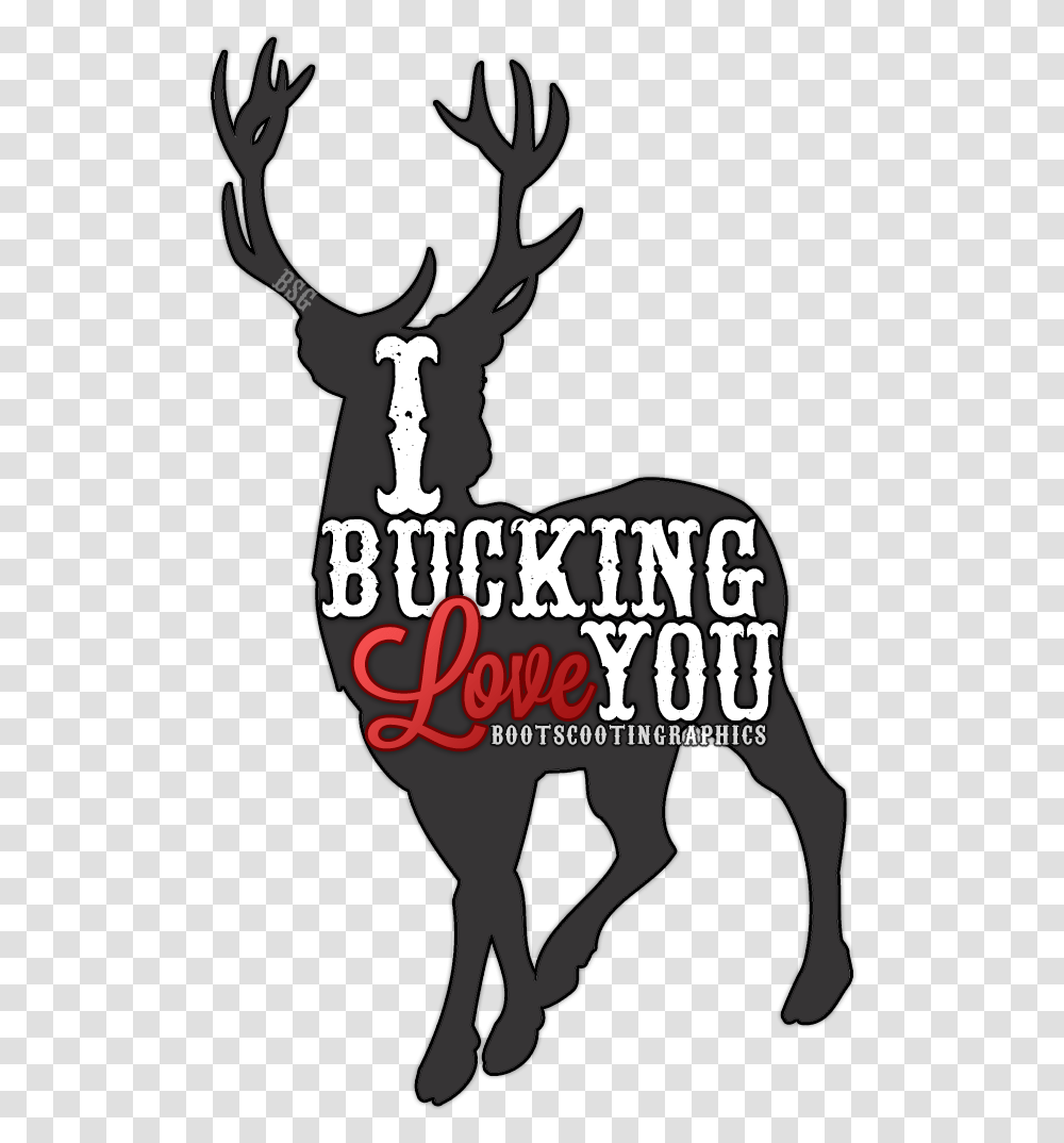 Decal Reindeer Sticker Clip Art Bucking Love You, Hand, Alphabet, Poster Transparent Png