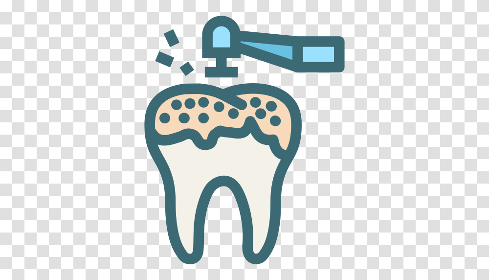 Decayed Tooth Dental Dentist Dentistry Oral Hygiene Teeth, Label, Cushion, Head Transparent Png