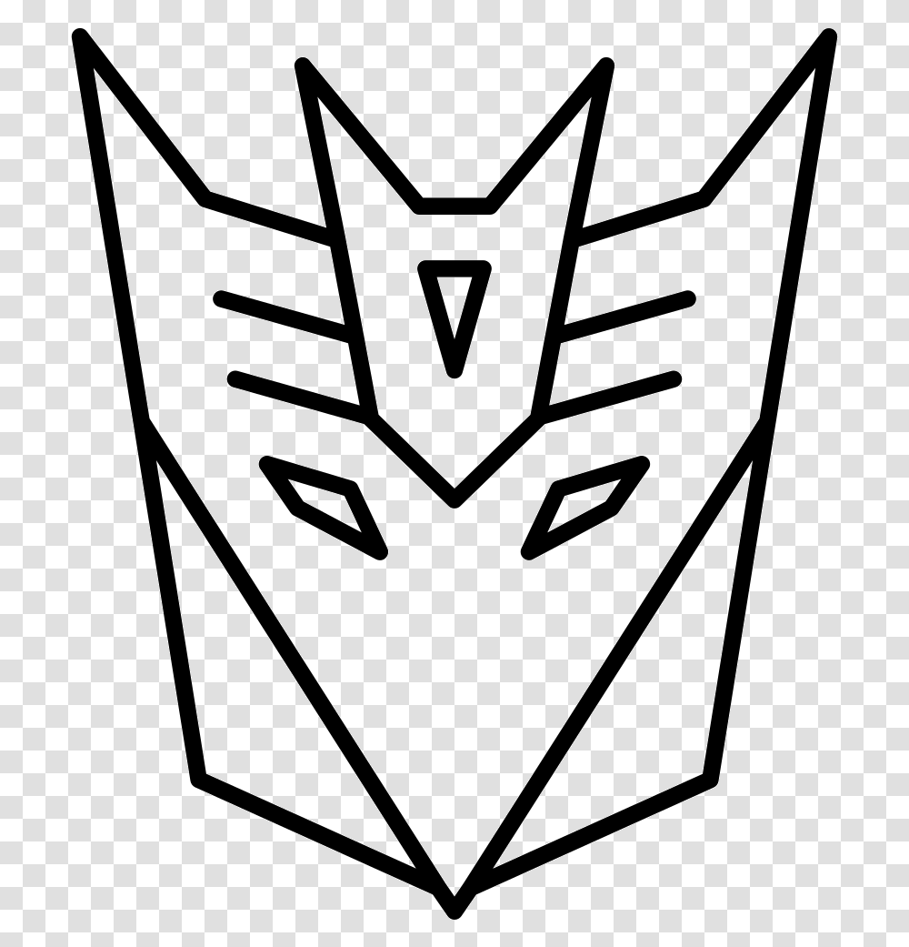 Decepticon Symbol Transformer Emblem, Label, Logo, Triangle Transparent Png