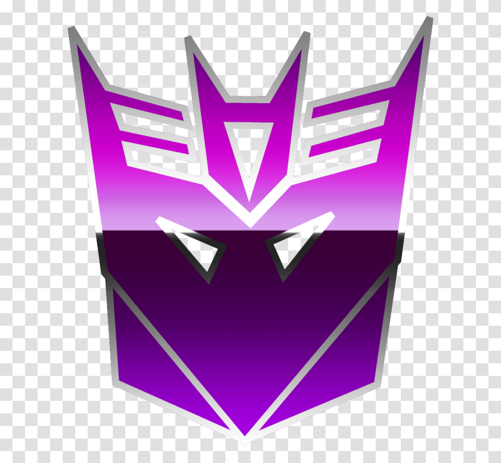 Decepticon Teletraan I Logo Transformers Emblem, Label, Purple, Sticker Transparent Png