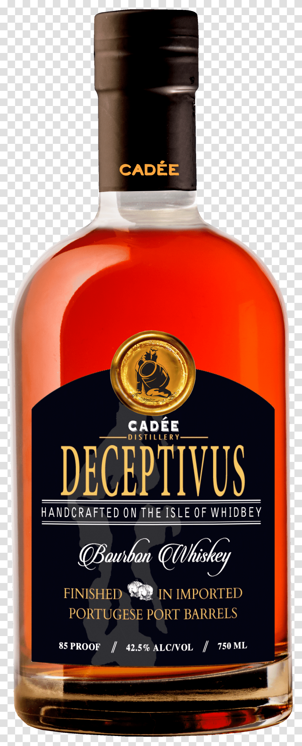 Deceptivus Bourbon Whiskey, Liquor, Alcohol, Beverage, Drink Transparent Png