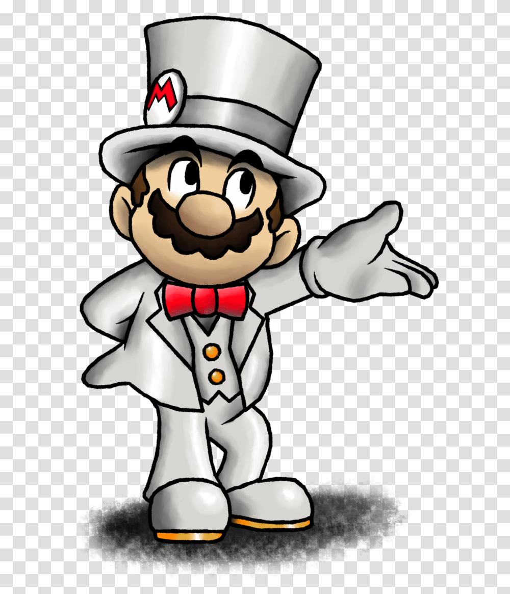 Decided To Draw Mario In His Wedding Outfit, Toy, Chef, Mascot Transparent Png