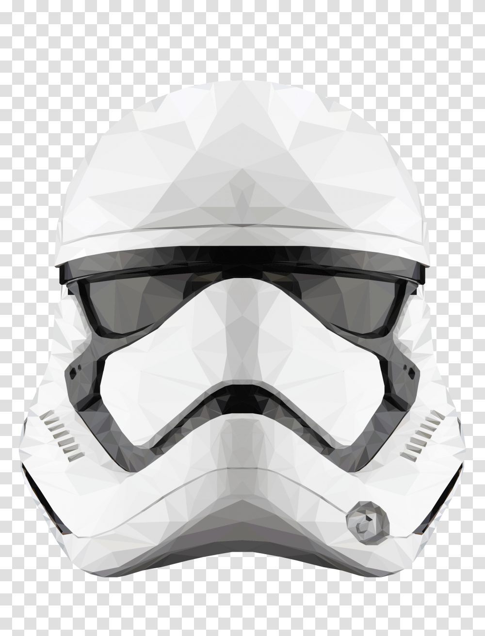Decided To Make A Low Poly First Order Stormtrooper Hope You Like, Apparel, Helmet, Crash Helmet Transparent Png