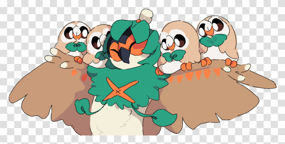Decidueye And Rowlet, Plant, Tree Transparent Png