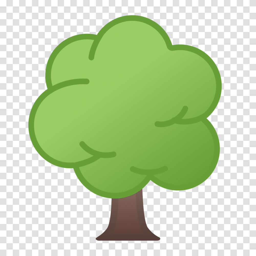 Deciduous Tree Icon Noto Emoji Animals Nature Iconset Google, Green, Plant, Tennis Ball Transparent Png