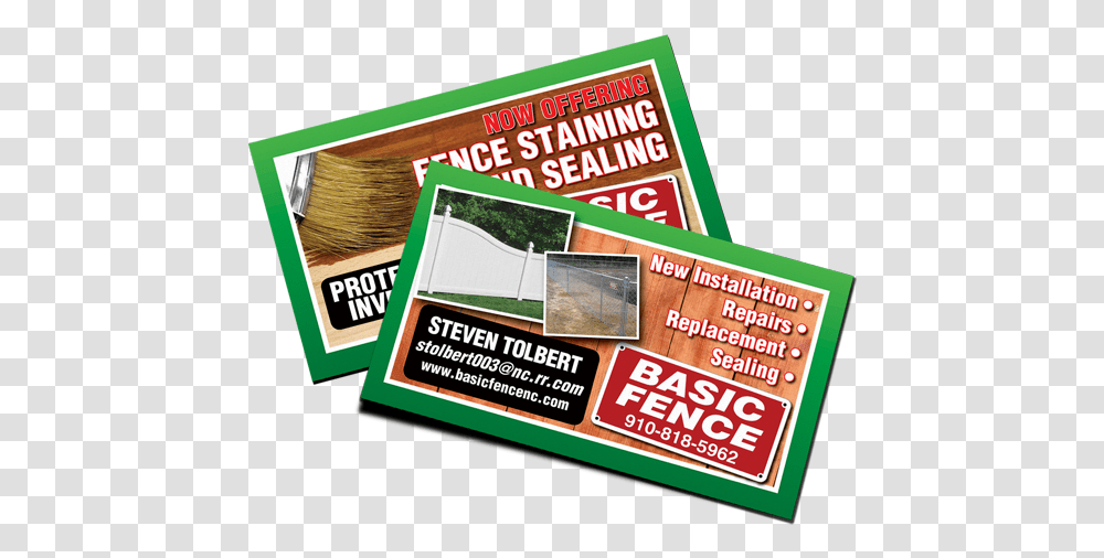 Deck And Fence Business Card Samples, Flyer, Poster, Paper, Advertisement Transparent Png