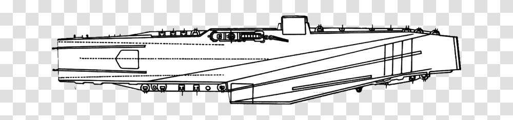 Deck Plan Of Midway Class Aircraft Carrier After Scb, Transportation, Vehicle, Musical Instrument, Leisure Activities Transparent Png