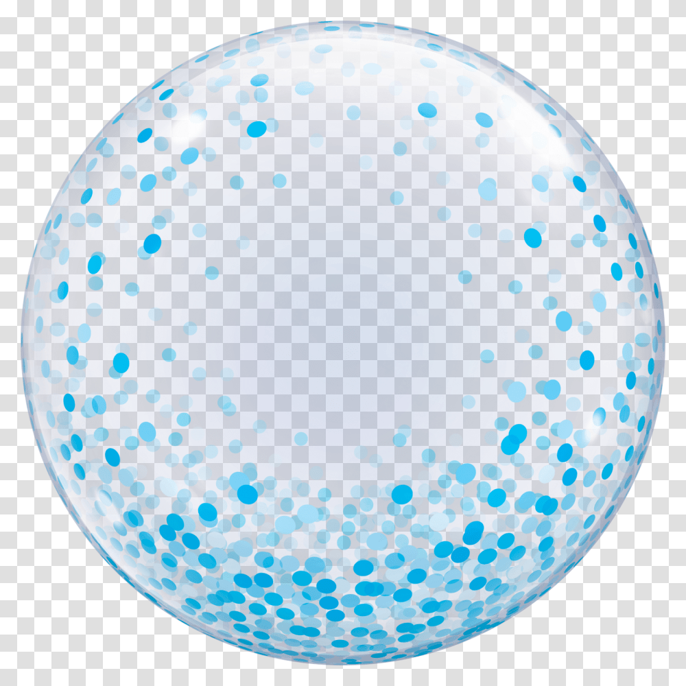 Deco Bubble Blue Confetti Dots, Paper, Balloon, Rug Transparent Png