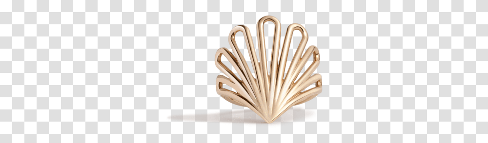 Deco Fan Gold Ring Ring, Brush, Tool, Invertebrate, Animal Transparent Png