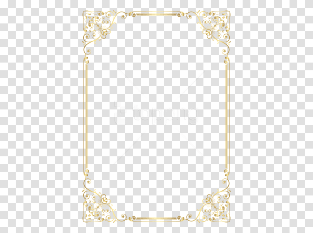 Deco Frame Border Golden Border Pattern, Pin, Sundial, Brass Section, Musical Instrument Transparent Png