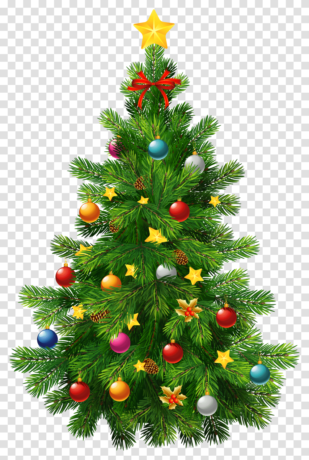 Deco Tree Ornament Large Christmas Clipart Christmas Tree Background Transparent Png