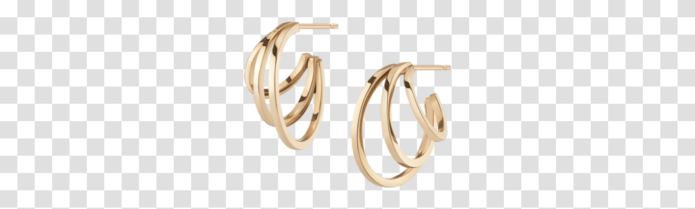 Deco Triple Gold Hoop Earrings Earrings, Ivory, Accessories, Accessory, Hair Slide Transparent Png