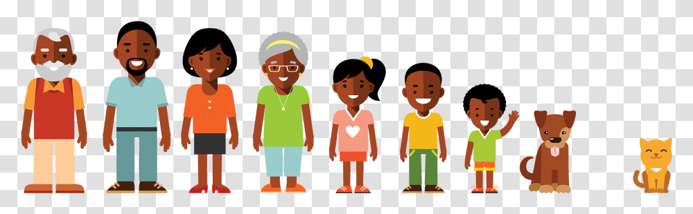 Deconstructing Stigma Cartoon Family Members African American, Person, Human, People, Female Transparent Png