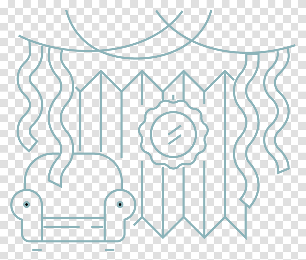 Decor Illustration, Rug, Pattern, Gate Transparent Png