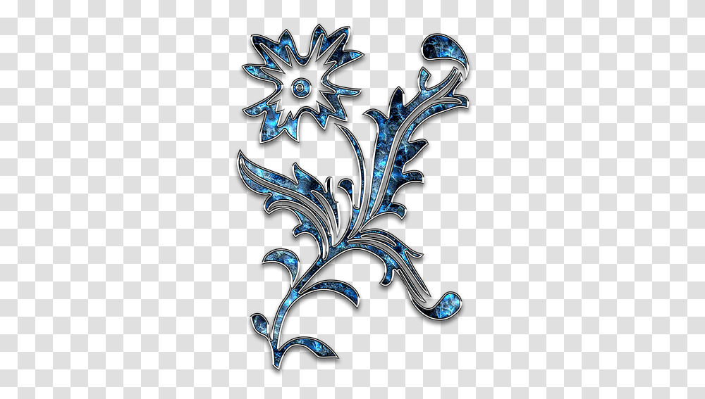 Decor Ornament Jewelry Star Glitter Drop Flower Pixabay In Jewelry Style, Floral Design, Pattern, Graphics, Art Transparent Png