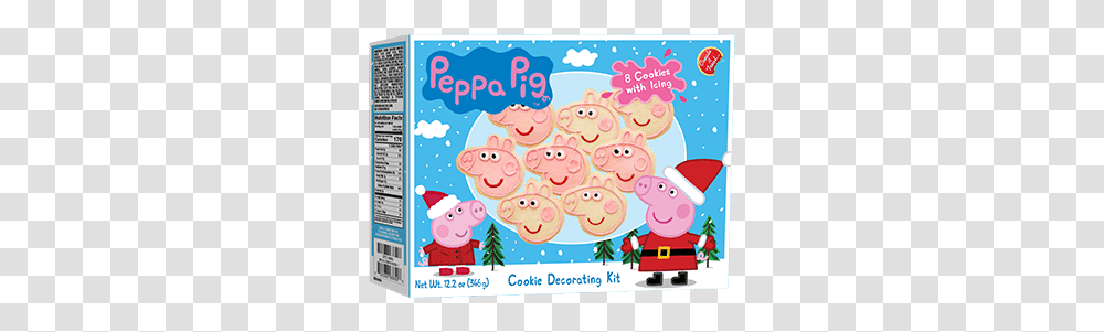 Decorate Your Own Peppa Pig Cookie Kit 8ct Create A Treat Peppa Pig Christmas Cookies, Text, Label, Alphabet, Flyer Transparent Png