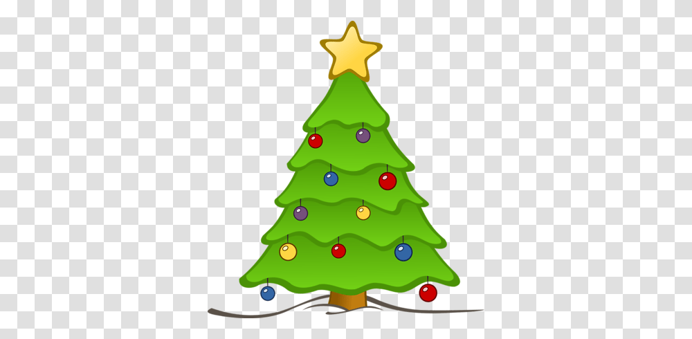 Decorated Christmas Tree Clipart, Plant, Ornament, Star Symbol, Triangle Transparent Png