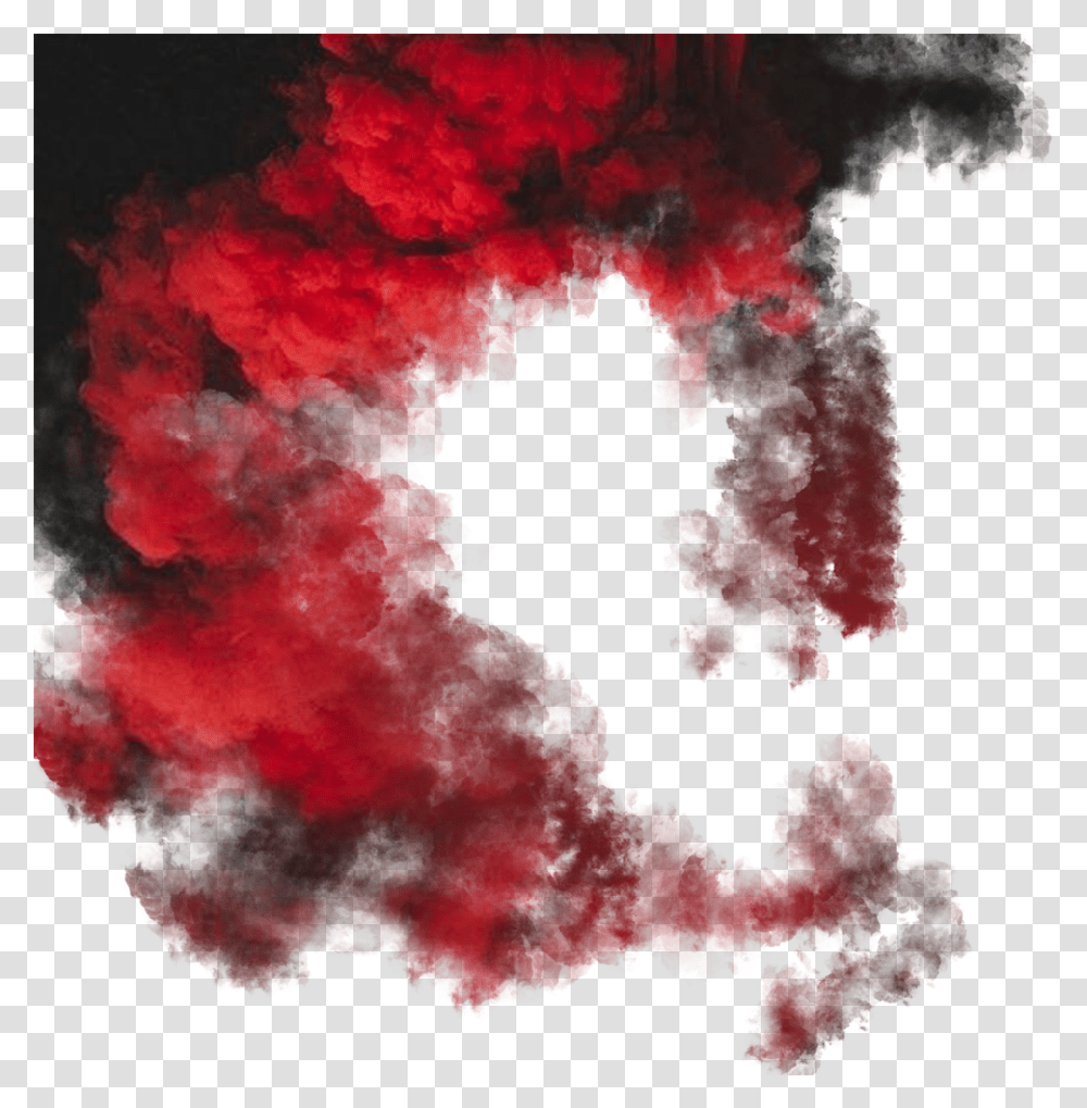 Decoration Decor Background Overlays Smoke Fog Redsmoke Red Smoke Circle, Nature, Painting, Art, Weather Transparent Png